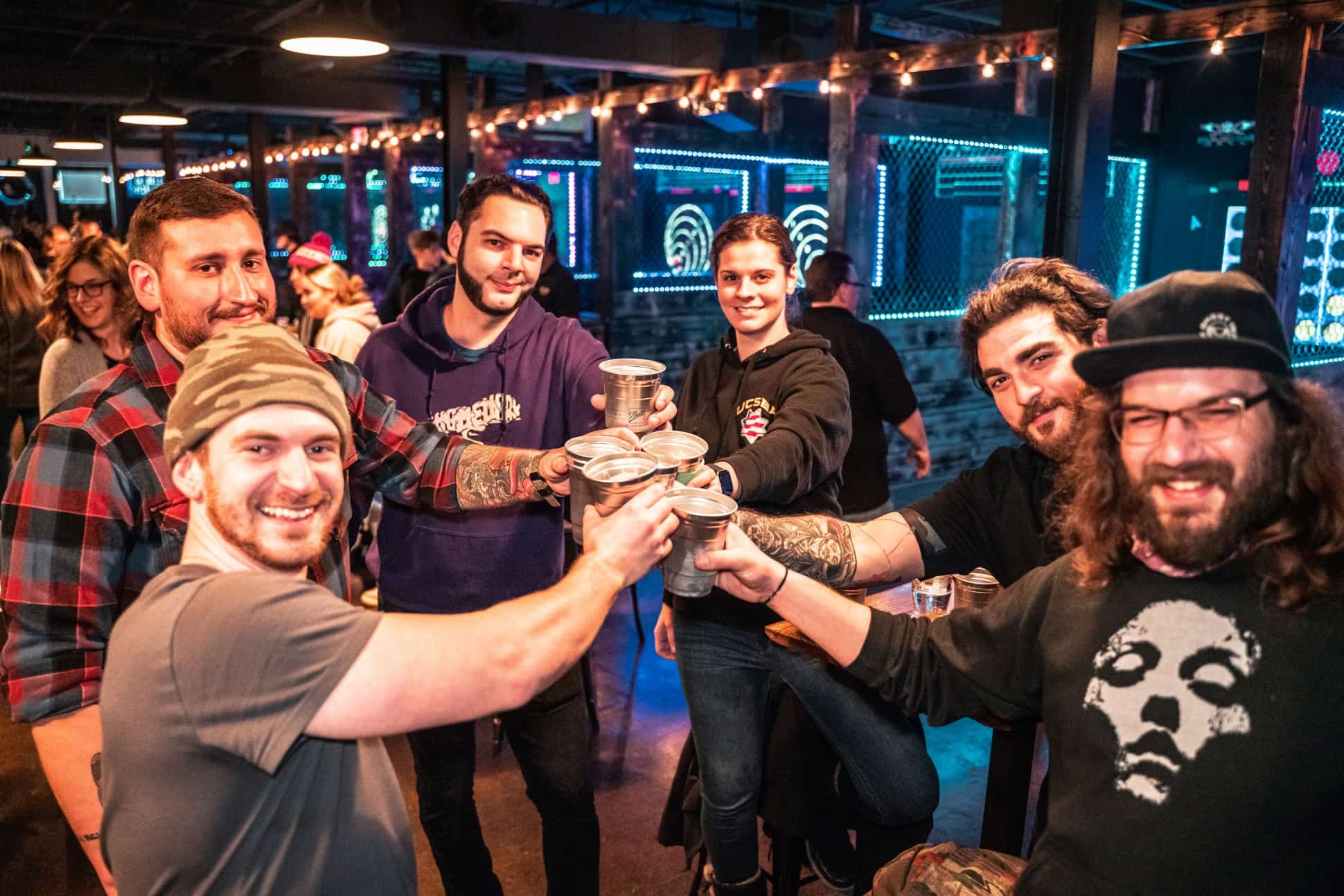 Newburgh Axe throwing bar at Saxon Hall